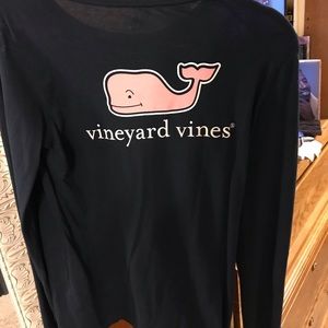 Navy vineyard vines long sleeve tee